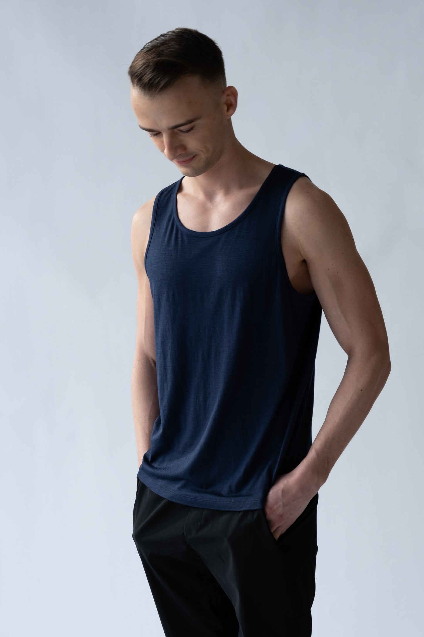 Men's 100% Merino Wool Tank Top
